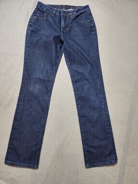 JAG Jeans Women's Straight Leg Dark Wash Stretch Denim Jeans Size 6